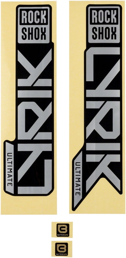 RockShox Adesivi Forcella LYRIK SELECT 27/29: Kit Decal Grigio Per Diff Black (2020+)