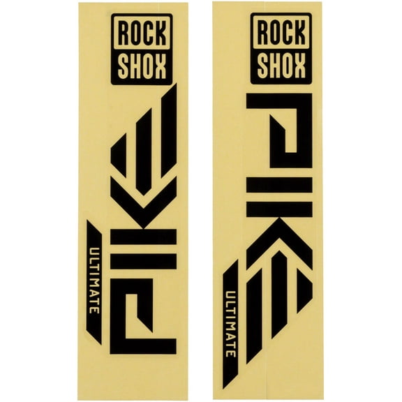 RockShox Fork Decal Kit - Pike Ultimate, 27.5"/29", Gloss Black For Silver (2023+)