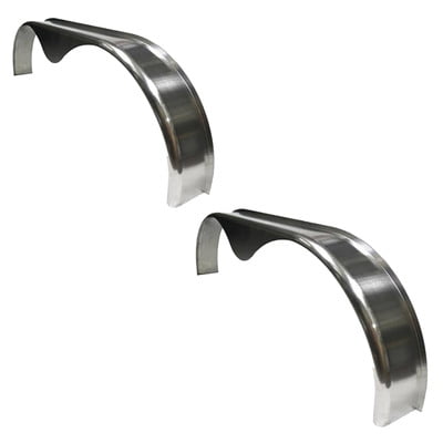 RockStopper Smooth Aluminum Tandem Axle Teardrop Fender Flares, 69 x 6 in, 2 Pack