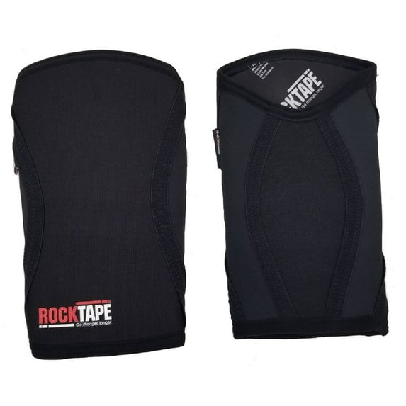 RockTape Assassins Knee Sleeves 5MM Thick (2 Sleeves) Black Large