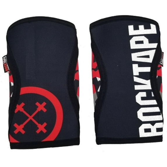 RockTape Assassins Knee Sleeves 5mm Thick (2 Sleeves) Red Camo Medium