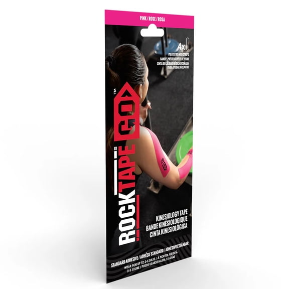 RockTape Go, Fast Pack, Standard Adhesive, Pink
