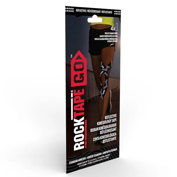 RockTape Go, Fast Pack, Ultra-Strong Adhesive, Reflective