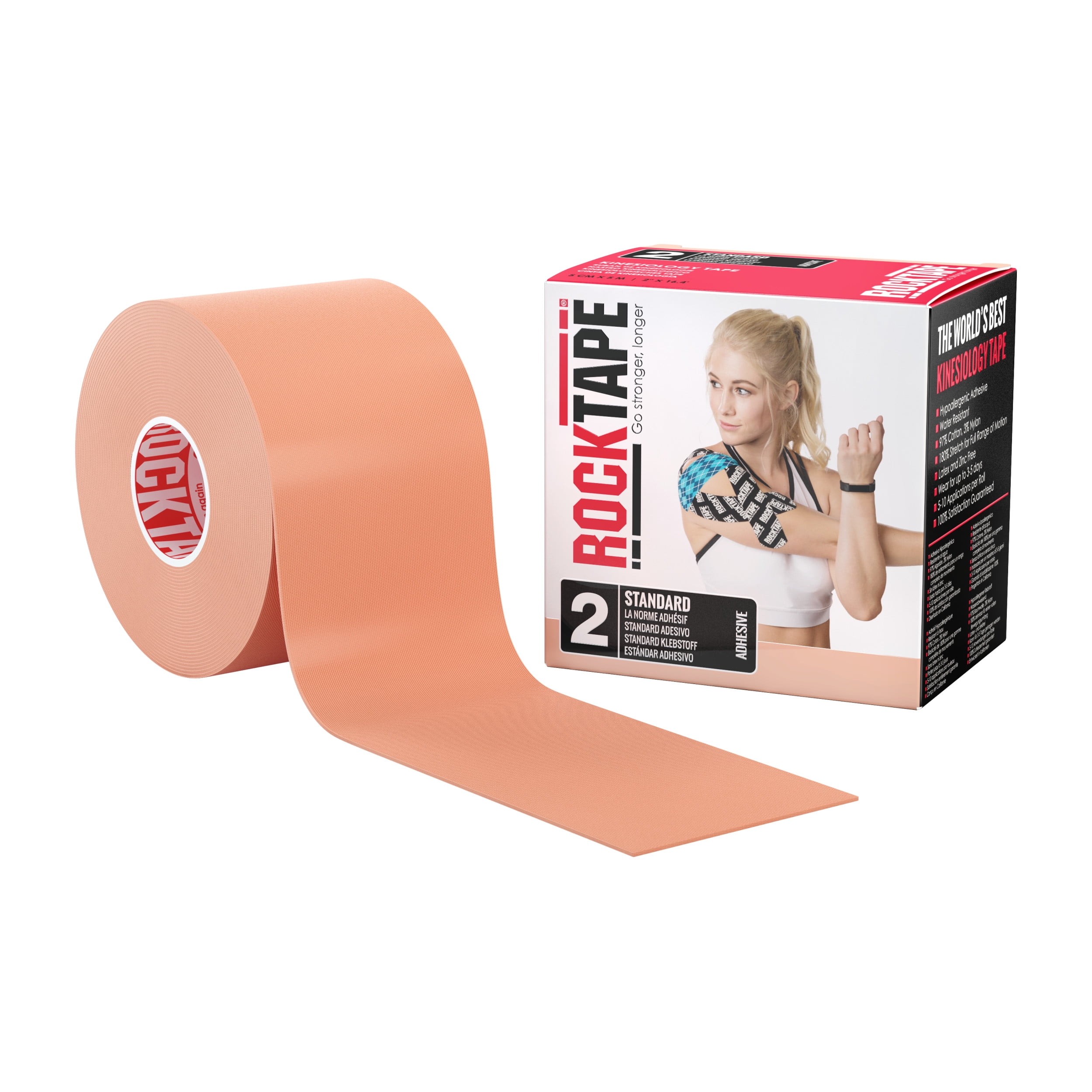 RockTape Original 2-Inch Water-Resistant Kinesiology Tape