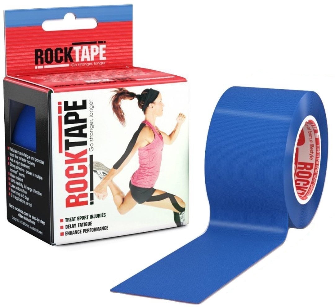 RockTape Kinesiology Tape, Navy Blue, 2"x16.4', 1 Pack
