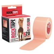 RockTape Pre-Cut Extra-Sticky Beige Tape, Twenty 10" Strips