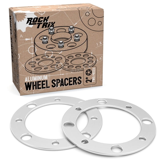 RockTrix 2pcs 5mm 4x156 ATV Wheel Spacers Compatible with Polaris Kawasaki Outlaw (Front Only) Predator Ranger RZR Sportsman XP Lakota Mojave Tecate Silver