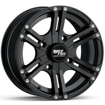 RockTrix RT101 14in ATV Wheel 4x110 Rim, 14x7, 5 2 Offset, For ATV UTV with IRS (Independent Rear Suspension), Compatible with Honda Kawasaki Yamaha Suzuki 4/110