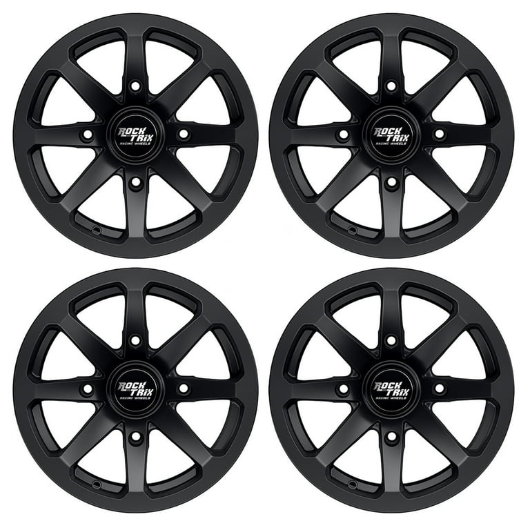 RockTrix RT102 15in Wheels 15x7, 4x156 Bolt Pattern, 4+3 offset