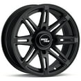 thumbnail image 1 of RockTrix RT103 15in Wheel 15x7 4x137, 4+3 Offset, ATV UTV SxS Rim, Compatible with Can Am Commander Max Defender Max Pro Maverick X3 Maverick Trail, 4/137 Matte Black, 1 of 7