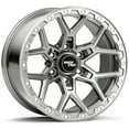 thumbnail image 1 of RockTrix RT107 20 inch Wheel for 2004-2026 Ford F150, 20x9 6x135 Rims -12mm Offset, 4.5in Backspacing, Machined Silver, 2500 lb Weight Rating, Also compatible with Bronco Raptor F150 Lightning, 1 of 7