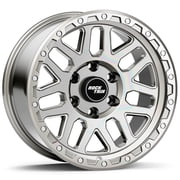 RockTrix RT110 18 inch Wheel Compatible with Chevrolet Silverado 1500 Tahoe, 6x5.5 Rim 6x139.7 Wheel, 18x9,12 Offset, 4.5 Backspace, Also fits GMC Sierra 1500 Yukon, Silver