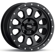RockTrix RT111 17 Inch Wheel Compatible with Jeep Wrangler JK JL Gladiator JT Rims, 5x5" 5x127 PCD, 17x9 -12mm Offset, 4.5" Backspace, 71.5mm Bore, Matte Black 17" Wheel