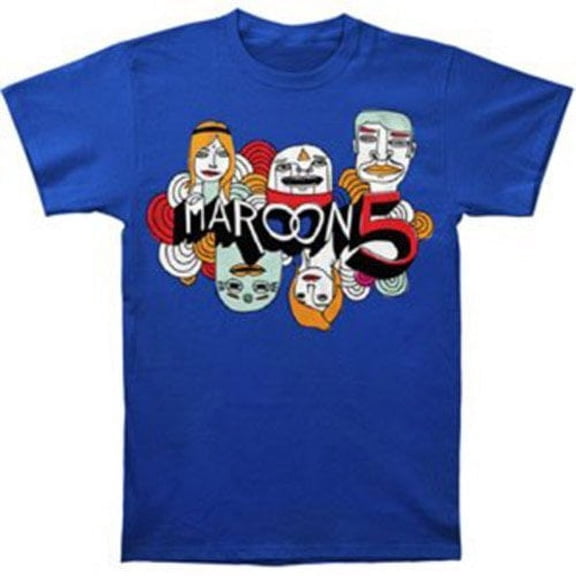 Rockabilia Maroon 5 Cartoon Logo Slim Fit T-shirt XX-Large