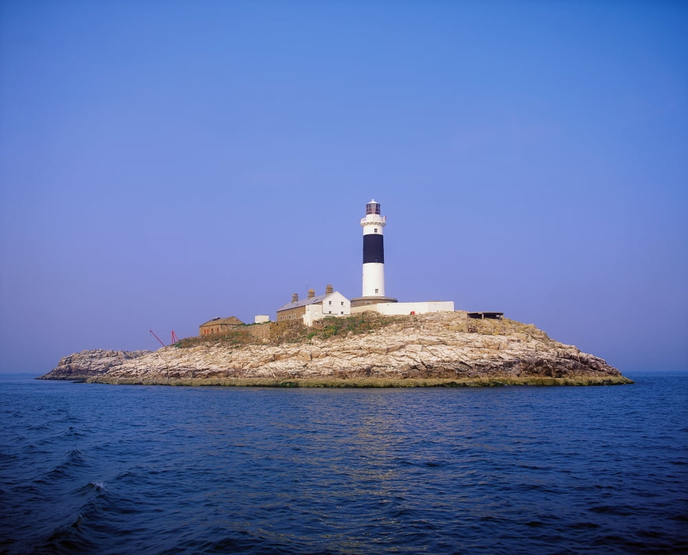 Rockabill Off Skerries Co Dublin Ireland Rockabill Lighthouse Canvas Art - The Irish Image Collection Design Pics (34 x 26)