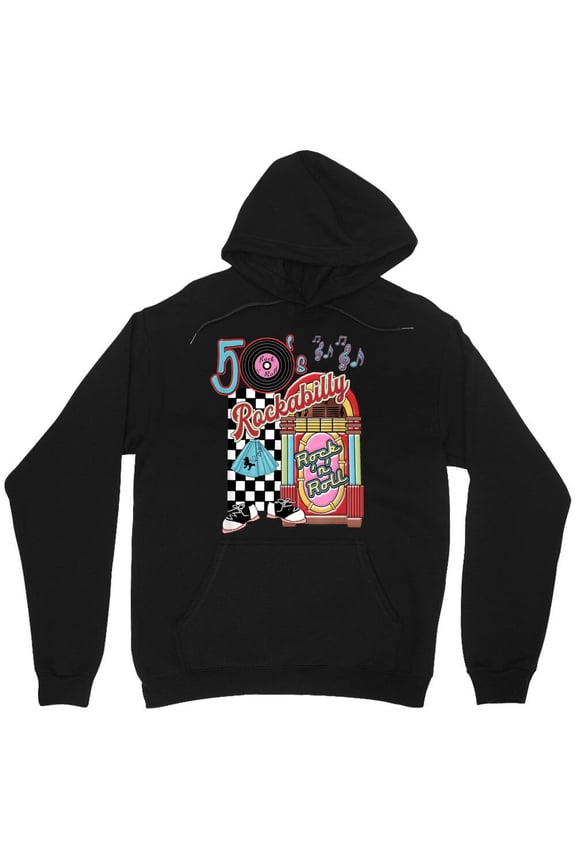 Rockabilly Let's Go To The Hop 1950s Retro Jukebox Graphic Dance M150 Unisex Hoodie, Up to Size 5XL