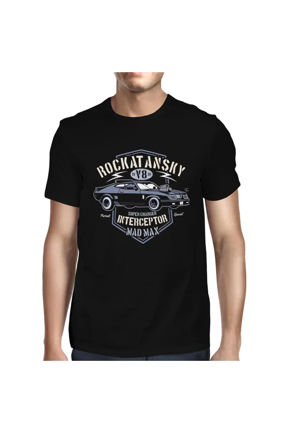 Rockatansky Mad Max Car Movie Fan Graphic Unisex T-Shirt up to size 5XL
