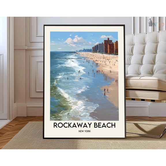 Rockaway Beach New York Poster Unframed Paper Print