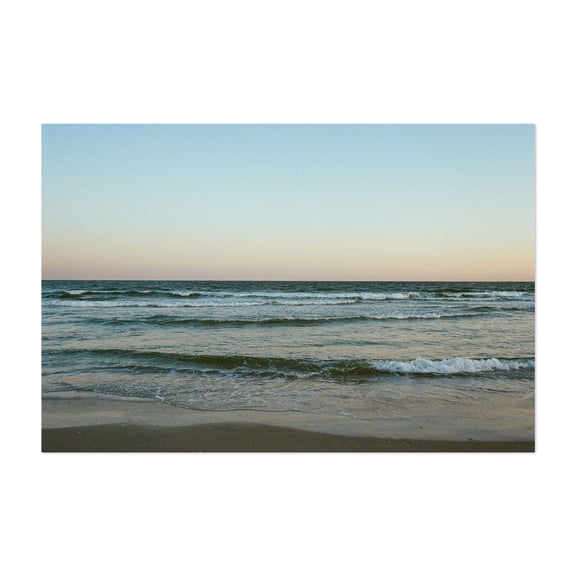 Rockaway Waves 03 - Queens New York Photography Ocean Beach Waves Coast Sunset Nature Scenic Unframed Wall Art Print 20 x 28 inches