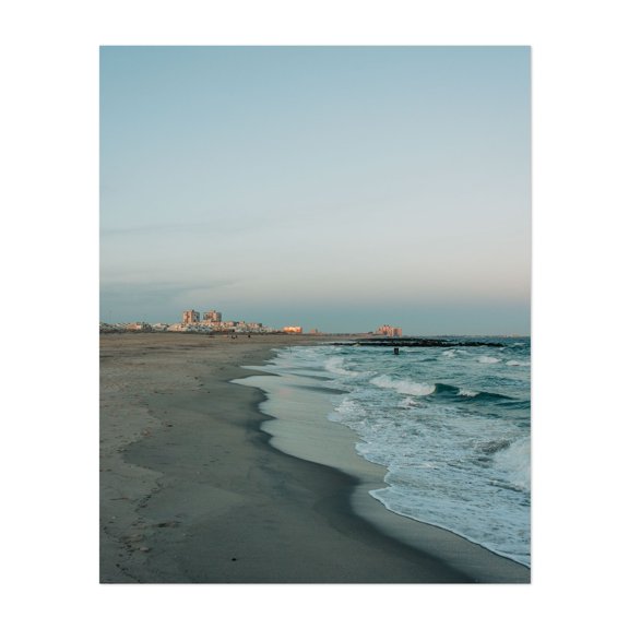 Rockaway Waves 07 - Queens New York Photography Beach Coast Ocean Seascape Landscape Waves Cityscape Unframed Wall Art Print 12 x 16 inches