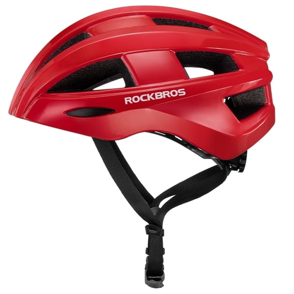 ROCKBROS Bike Taillight Helmet,Integrally Molded Safety EPS+PC Red,Suitable for Cycling and Skating