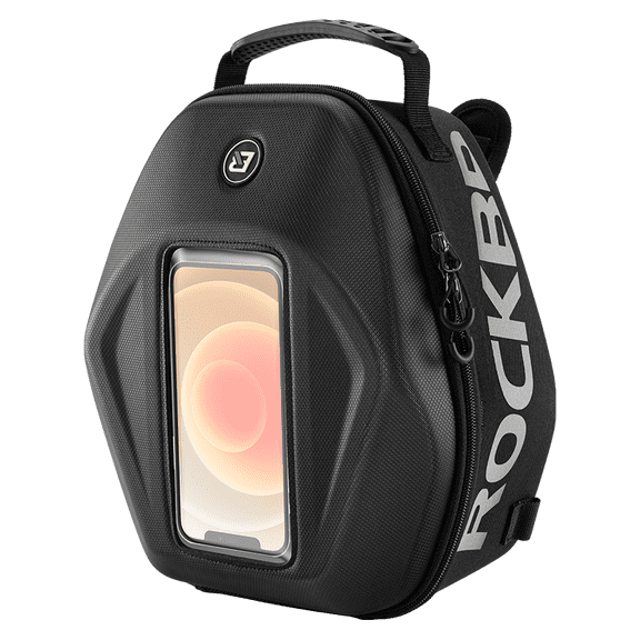 RockBros Motorcycle Front/Tank Bag, Hard Shell Waterproof 7L with Phone Pouch & Touchscreen Straps, Universal Fit for Motorcycle Oil Fuel Tank Storage