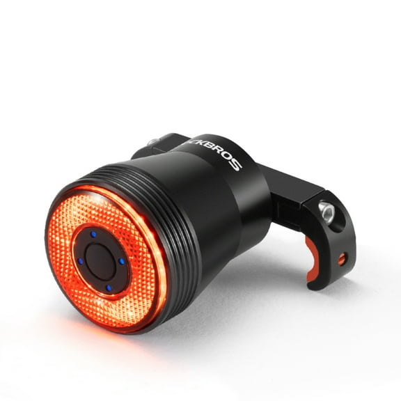 Rockbros Q5 Bicycle Tail Light Smart LED Rear Lights with Charging Cord, Black