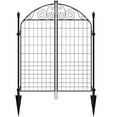 thumbnail image 1 of Rockdale 41.9 in. H x 34.8in W Black Metal Garden Fence Gate, 1 of 7