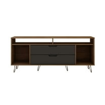 Rockefeller 62.99 TV Stand with Metal Legs and 2 Drawers