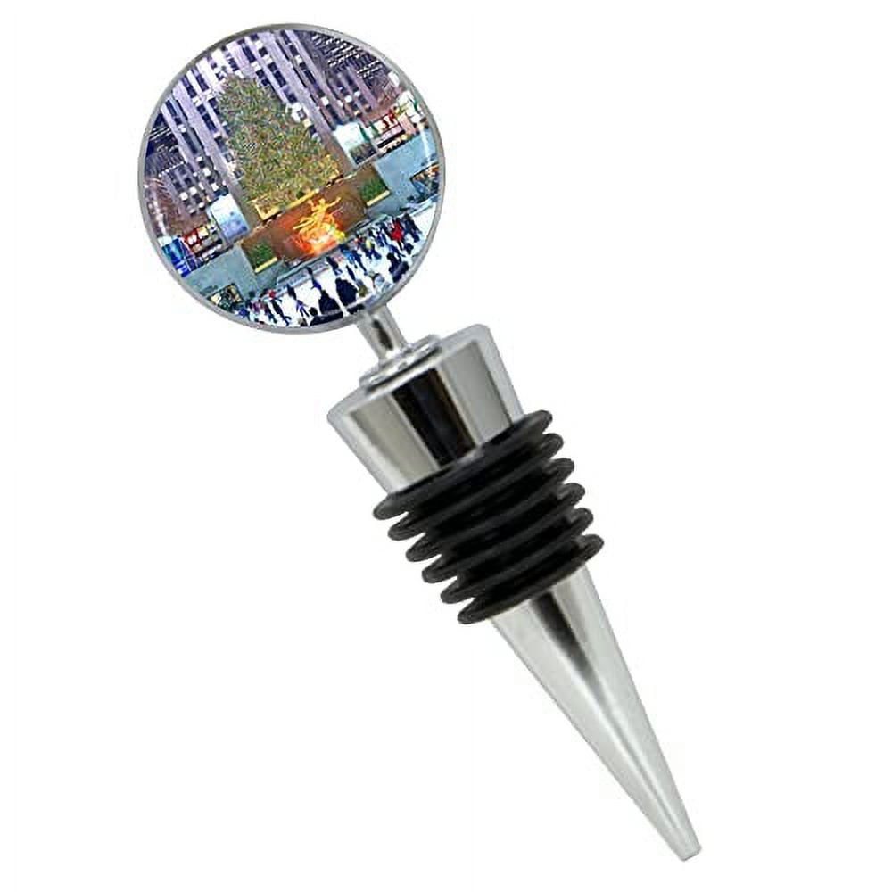 VILLA CRAFT Rockefeller Center Tree Wine Bottle Stopper