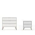 thumbnail image 1 of Manhattan Comfort Rockefeller Wood Dresser and Nightstand in White, 1 of 11