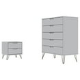 thumbnail image 1 of Rockefeller White 5-Drawer Dresser and 2-Drawer Nightstand Set, 1 of 2