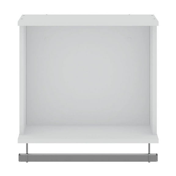 Rockefeller Wood Floating 35" Open Hanging Closet in White