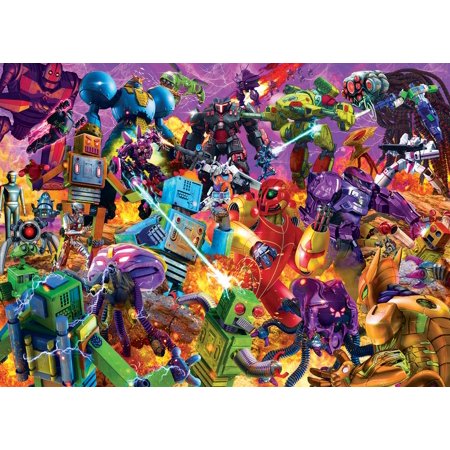 Rockem Sockem Mecha Robot Puzzle For Adults And Kids | 1000 Piece Jigsaw Puzzle