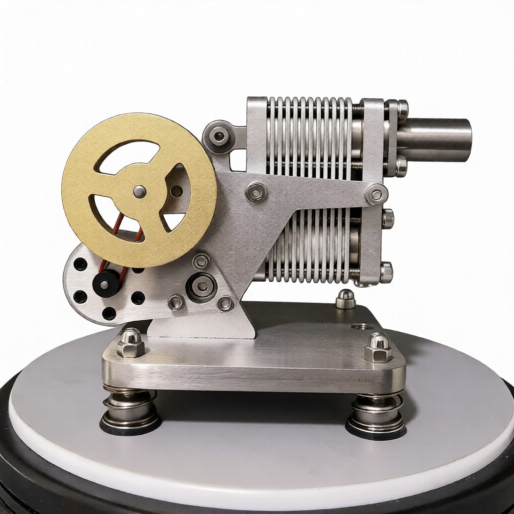Rocker Arm Stirling Engine Generator, Heat Powered Engine with Cooling ...