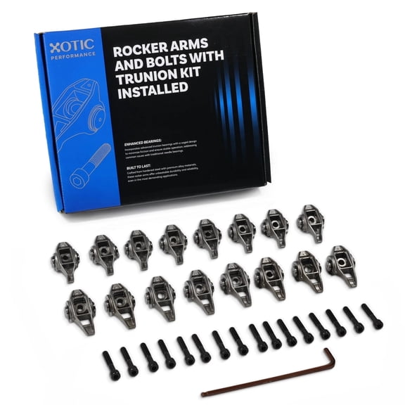 Rocker Arms with Upgraded Trunnion Kit Installed Fits 6.0L, 6.2L Engines (LS3, L99, L76, L92, L96, LSA, LY6, L77, LS9) | Xotic Performance CP202