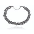 thumbnail image 1 of Rocker Grunge Metal Alloy Mesh Link Braid Coil Crystal Rhinestone Chain Necklace, 1 of 1