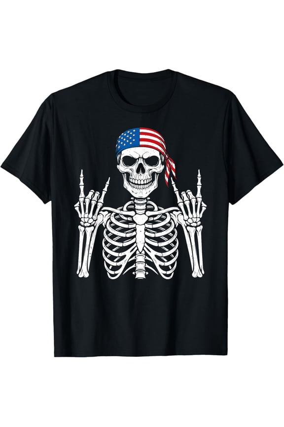 Rocker Hand Cool Punk Rock Men Boys T-Shirt
