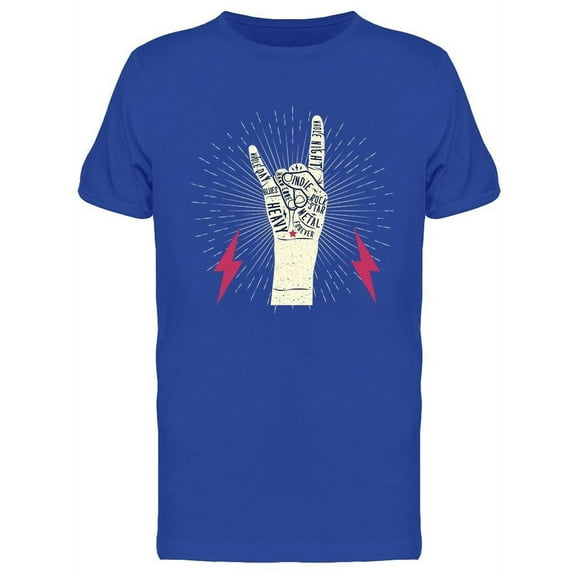 Rocker Hand Design T-Shirt Men -Image by Shutterstock, Male Large