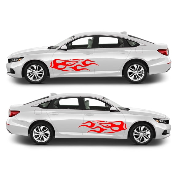 Rocker Panel Livery Self Healing Vinyl Side Graphics #008 fits All 4 Door Cars