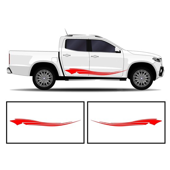 Rocker Panel Livery Self Healing Vinyl Side Graphics #001 fits All Trucks 4 x4 Suvs