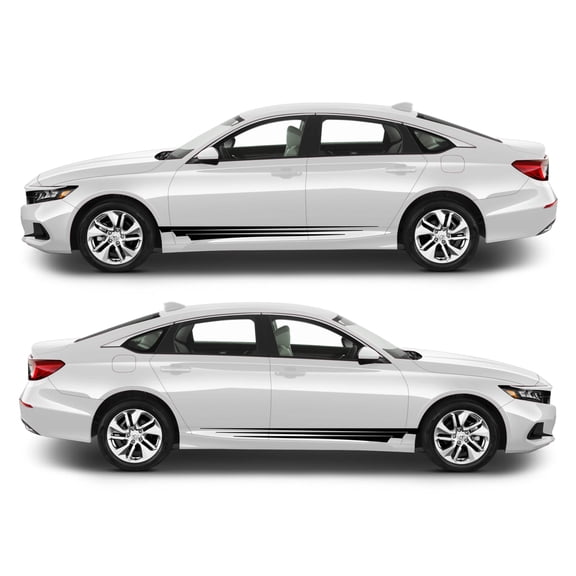 Rocker Panel Livery Self Healing Vinyl Side Graphics #002 fits All 4 Door Cars