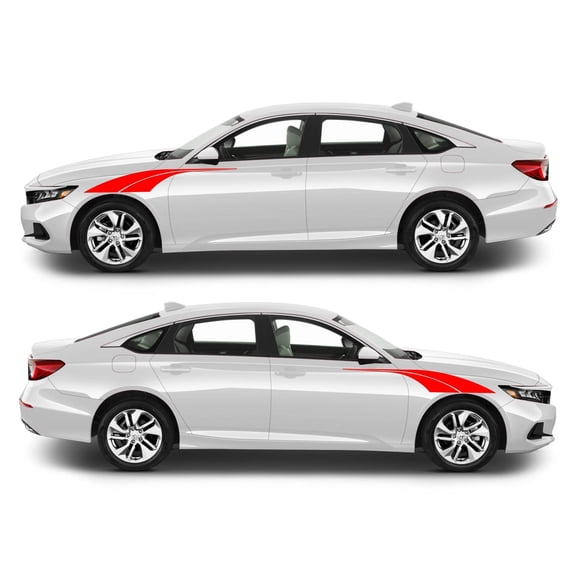 Rocker Panel Livery Self Healing Vinyl Side Graphics #003 fits All 4 Door Cars