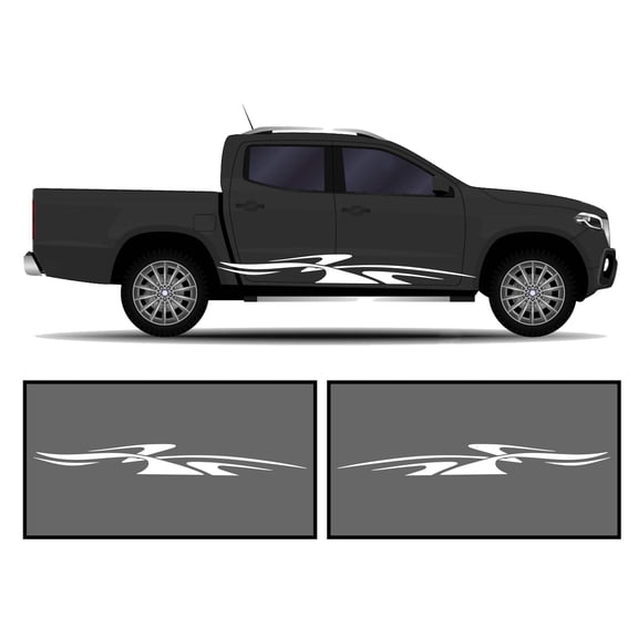 Rocker Panel Livery Self Healing Vinyl Side Graphics #003 fits All Trucks 4 x4 Suvs