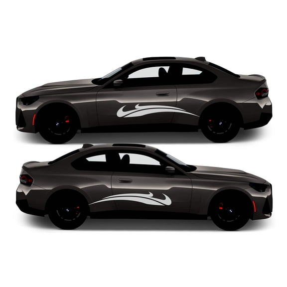 Rocker Panel Livery Self Healing Vinyl Side Graphics #005 fits All 2 Door Cars