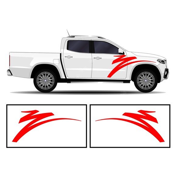 Rocker Panel Livery Self Healing Vinyl Side Graphics #006 fits All Trucks 4 x4 Suvs