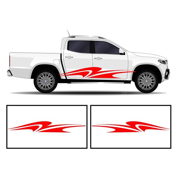 Rocker Panel Livery Self Healing Vinyl Side Graphics #008 fits All Trucks 4 x4 Suvs