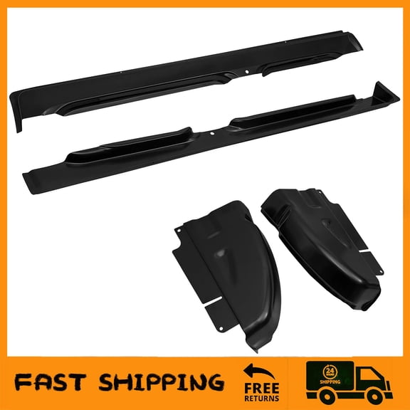Rocker Panels & Cab Corners For Dodge Ram 1500 2500 3500 Quad Cab 2002-2008 4Pcs