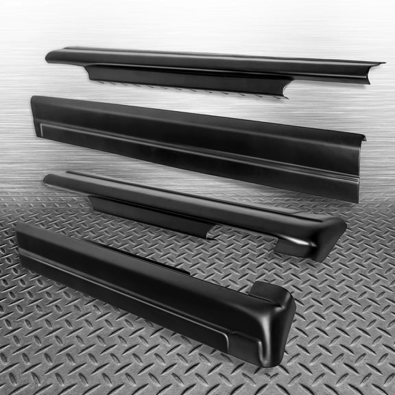 Rocker Panels Protector Cover Trim Fit For 01-06 Chevy Silverado Sierra Crew Cab