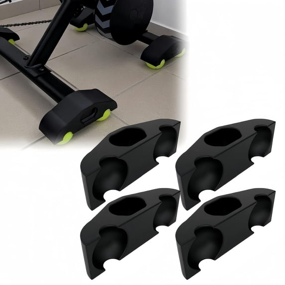 Rocker Plate Feet Compatible with Wahoo Kickr Core V2, Tennis Ball Shock Absorption, Enhanced Realistic Road Feel & Stability for Indoor Bike Trainer, Easy No-Tool Installation